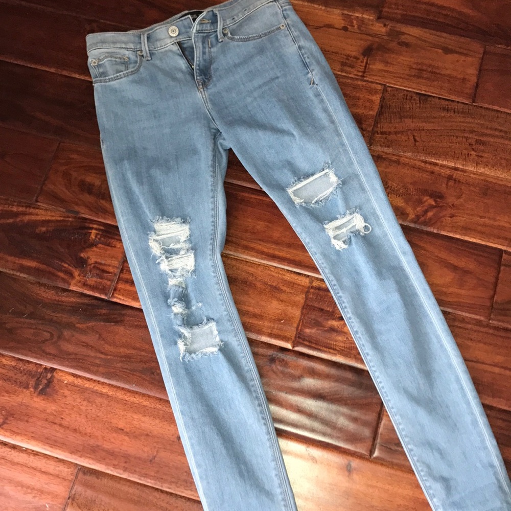 Skinny Fit stretch ripped  jeans
